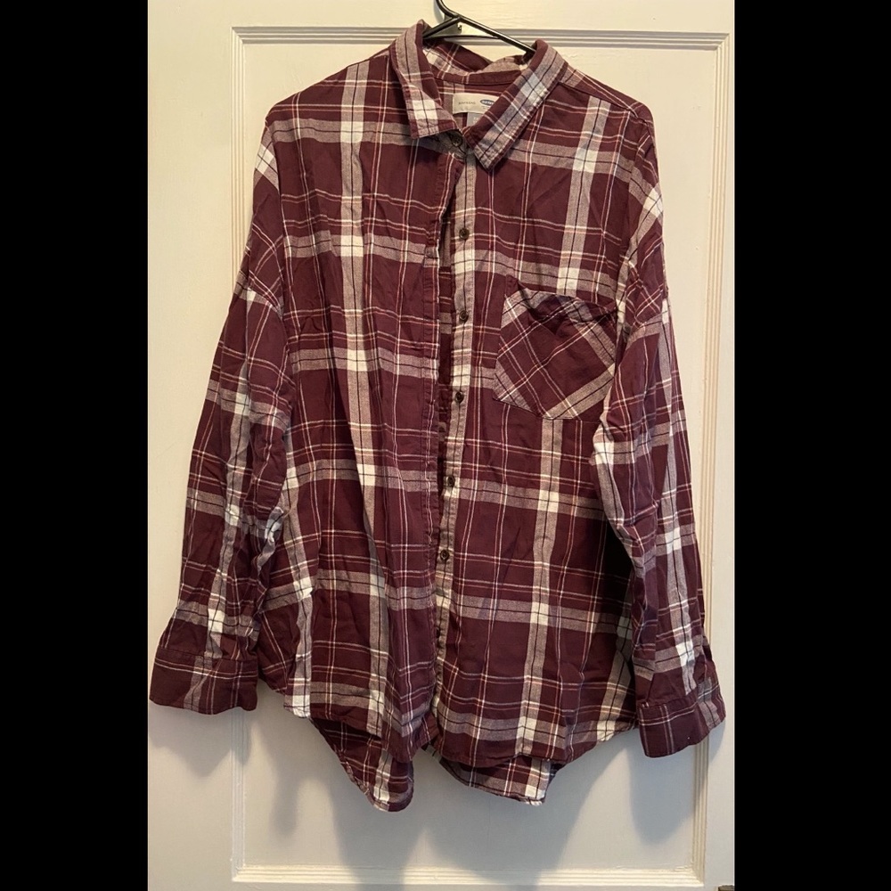 Old Navy Boyfriend Plaid Shirt